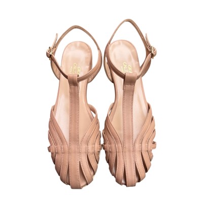 sandalo Atene in pelle nude