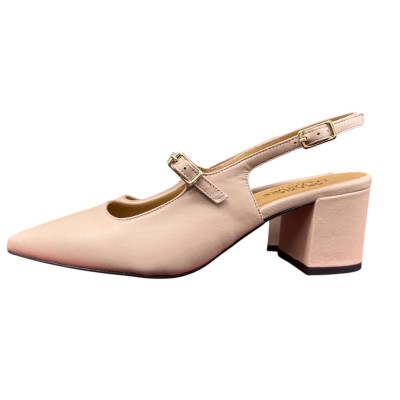 slingback Kate in pelle nude