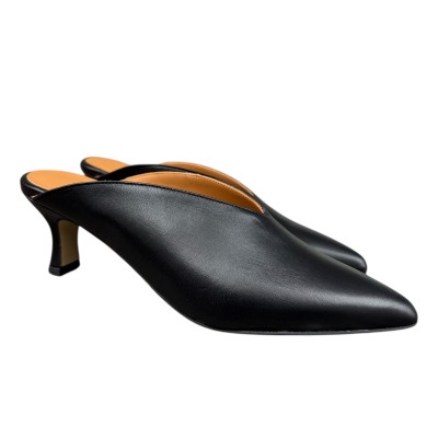 sabot Kelly in pelle nero