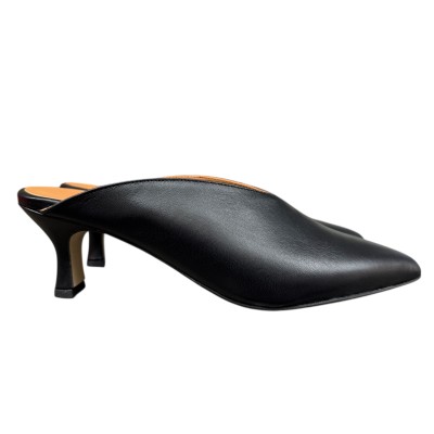 sabot Kelly in pelle nero