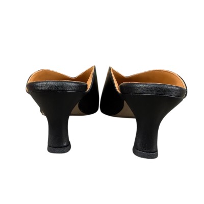 sabot Kelly in pelle nero