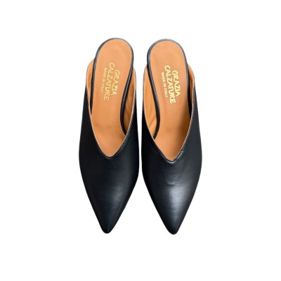 sabot Kelly in pelle nero