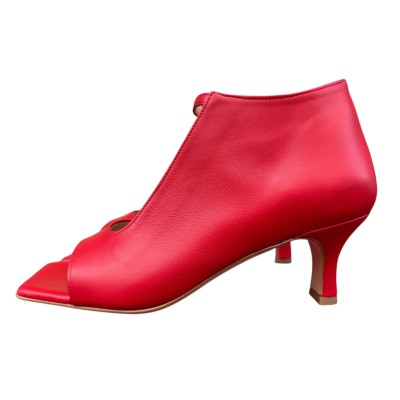 Tronchetto Roma in pelle rossa