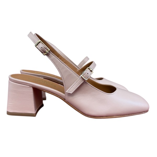 slingback Moana in pelle nude