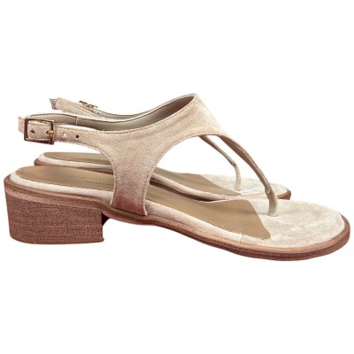 infradito Sharm in camoscio sabbia