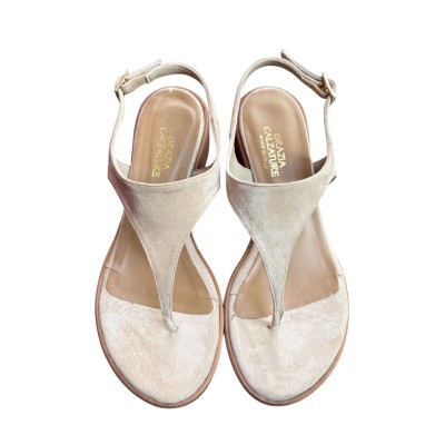 infradito Sharm in camoscio sabbia