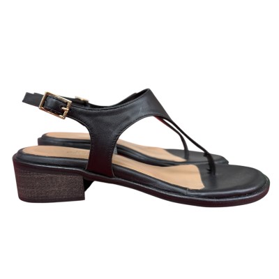 infradito sharm in pelle nero