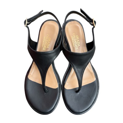 infradito sharm in pelle nero