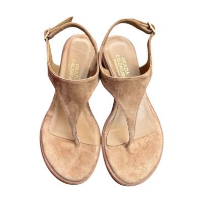 infradito Sharm in camoscio cuoio