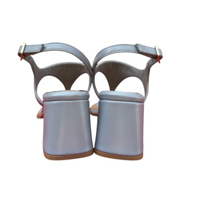 infradito Caraibi in pelle azzurro