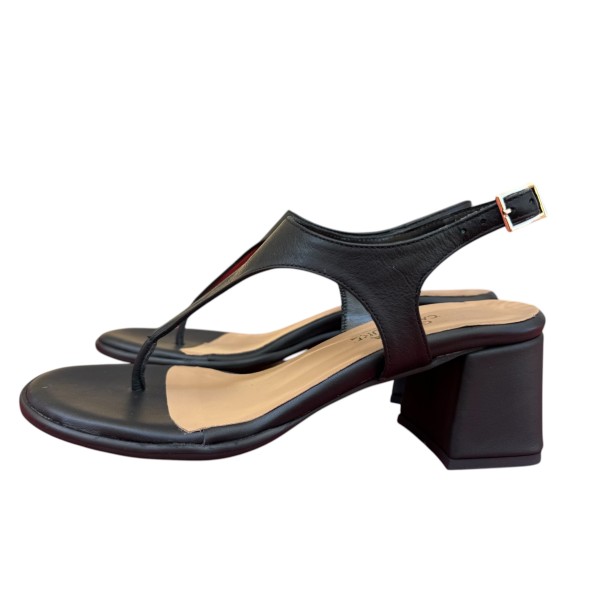 infradito Caraibi in pelle nero