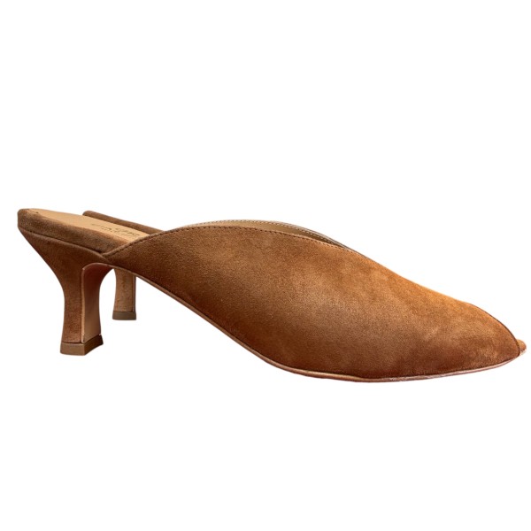 Sabot Perla in camoscio cuoio