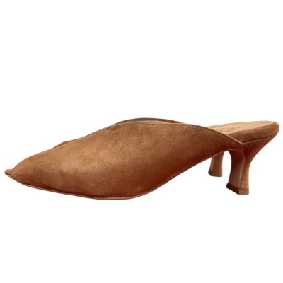 Sabot Perla in camoscio cuoio