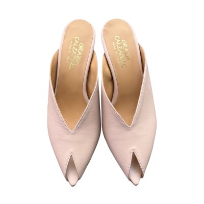 Sabot Perla in pelle nude