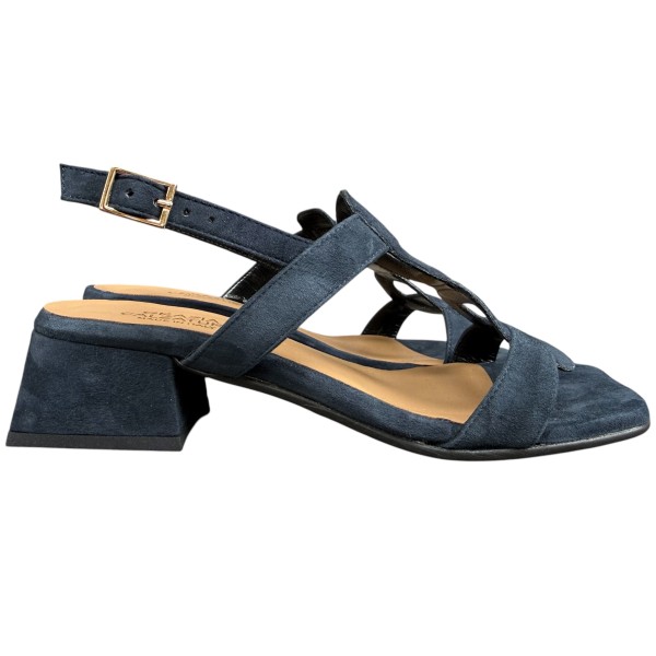 sandalo Desiree in camoscio blu