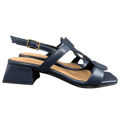 sandalo Desiree in pelle blu