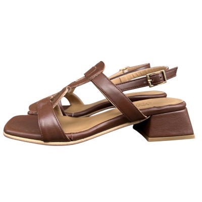 sandalo Desiree in pelle moro