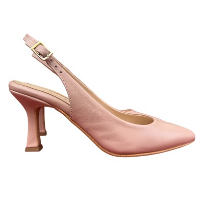 slingback Annalisa in pelle nude