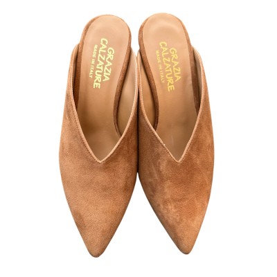 sabot Kelly in camoscio cuoio