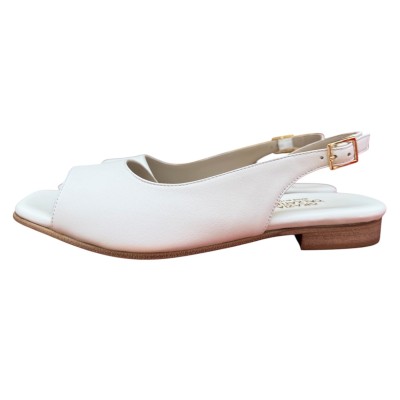 sandalo Daiana in pelle bianco
