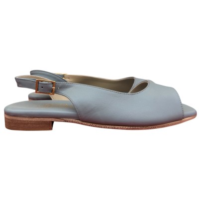 sandalo Daiana in pelle azzurro