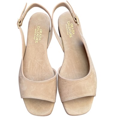 sandalo Daiana in nabuk taupe