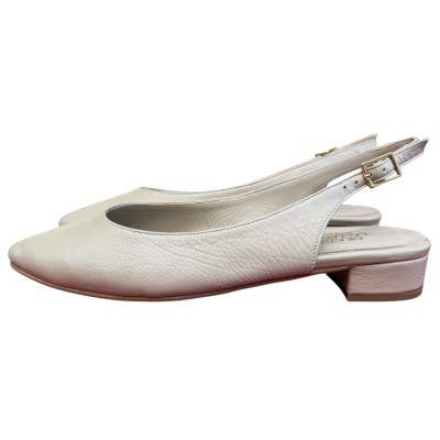 slingback Denny in pelle taupe