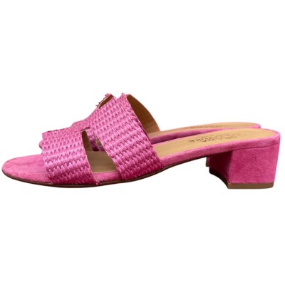 scalzatina Elba in rafia fucsia