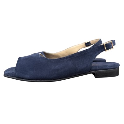 slingback  Daiana in camoscio blu