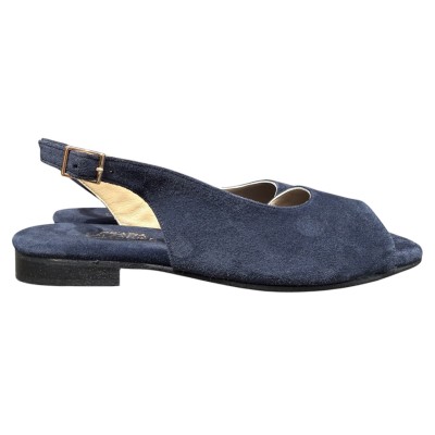 slingback  Daiana in camoscio blu