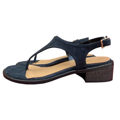 infradito Sharm in camoscio blu