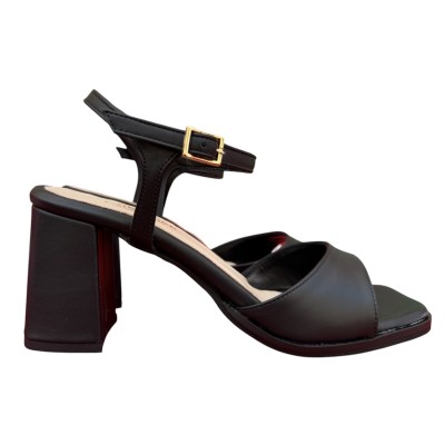 sandalo Emma in pelle nero