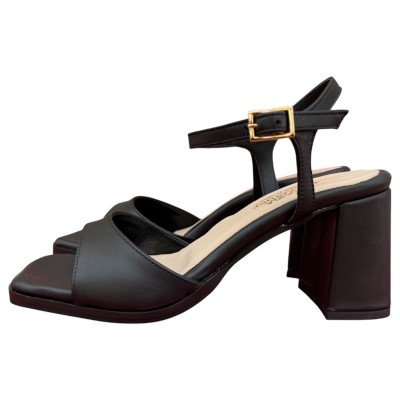 sandalo Emma in pelle nero
