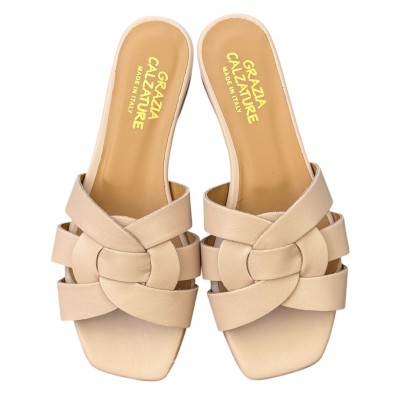 ciabattina Dory in pelle nude