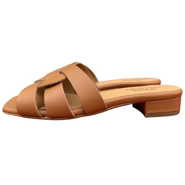 ciabattina Dory in pelle cuoio