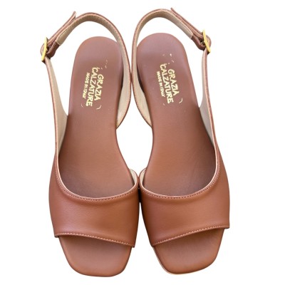 sandalo Daiana in pelle cuoio