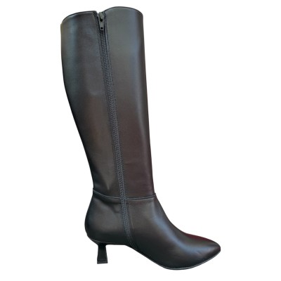 stivale Diana in pelle nero