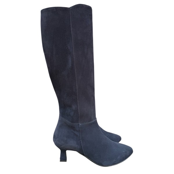 stivale Diana in camoscio blu