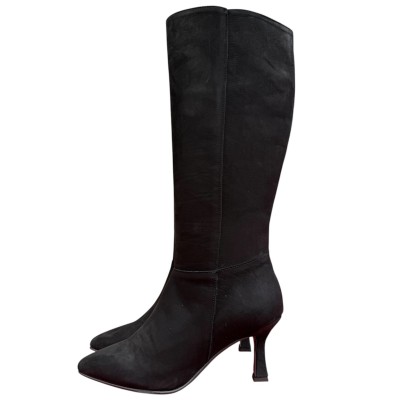 Stivale Tommy in nabuk nero