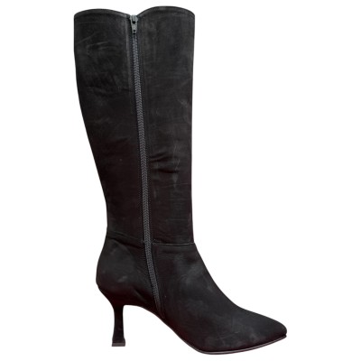Stivale Tommy in nabuk nero