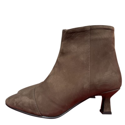stivaletto Giuly in nabuk cioccolato