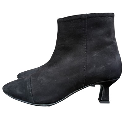stivaletto Giuly in nabuk nero