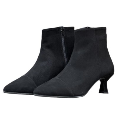 stivaletto Giuly in camoscio nero