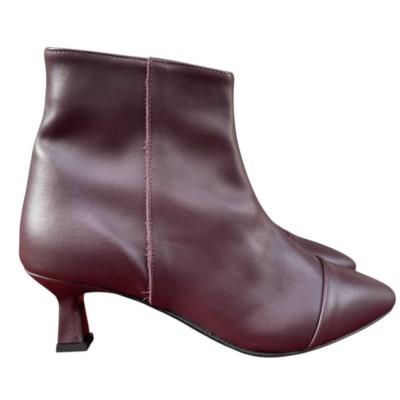 stivaletto Giuly in pelle borgogna