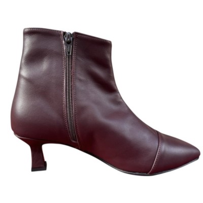 stivaletto Giuly in pelle borgogna