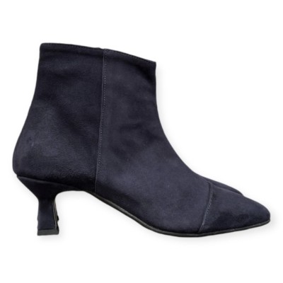 stivaletto giuly in camoscio blu