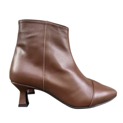 stivaletto Giuly in pelle cuoio