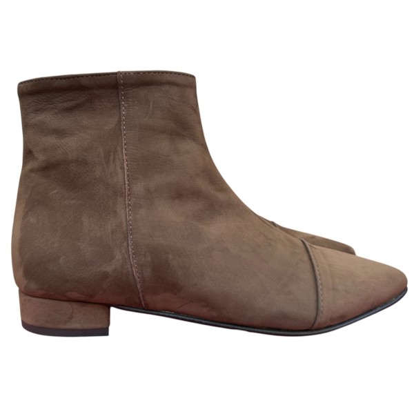 stivaletto Mimy in nabuk cioccolato