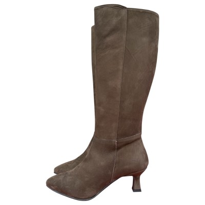stivale Diana in nabuk cioccolato