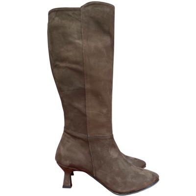 stivale Diana in nabuk cioccolato